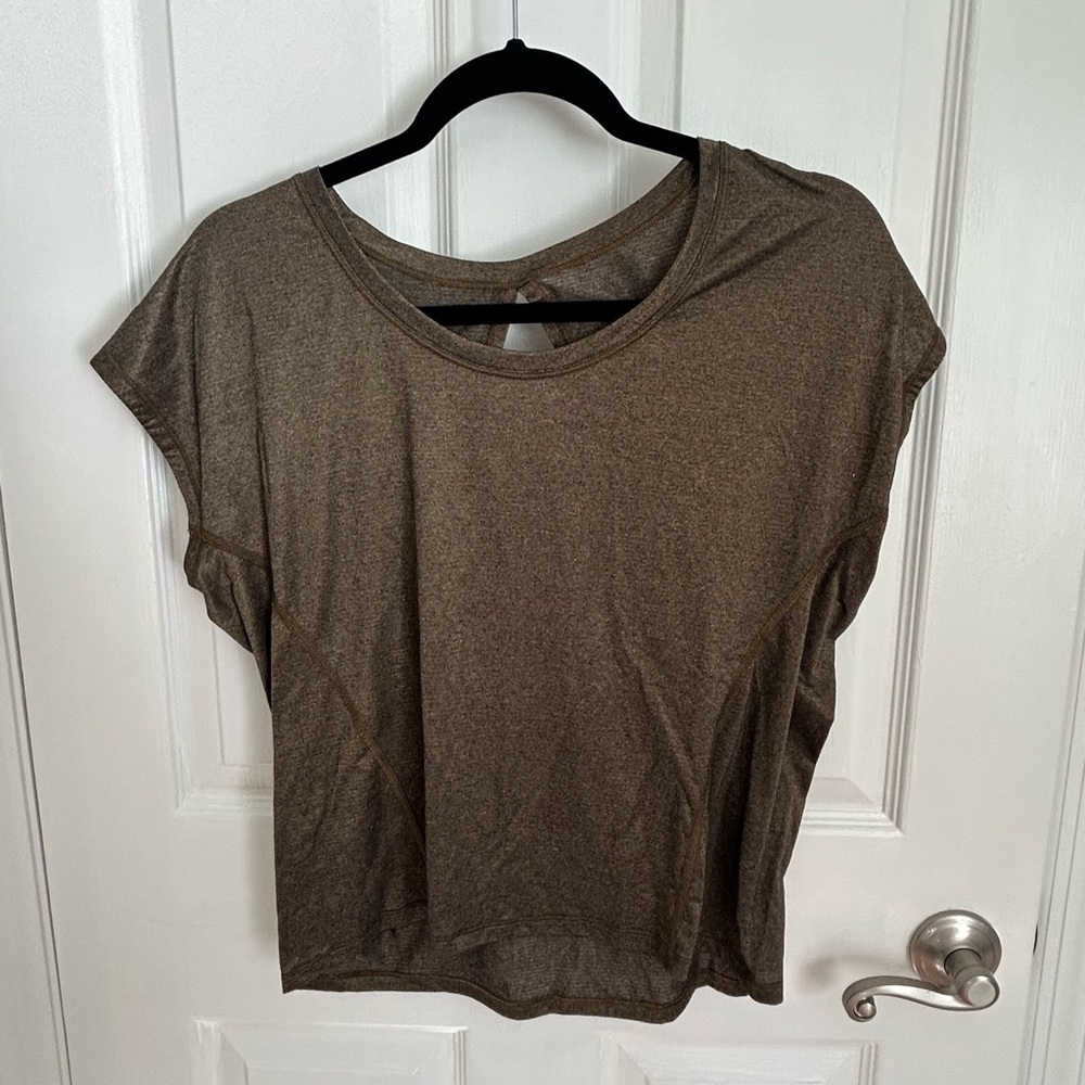 Gold lululemon workout top